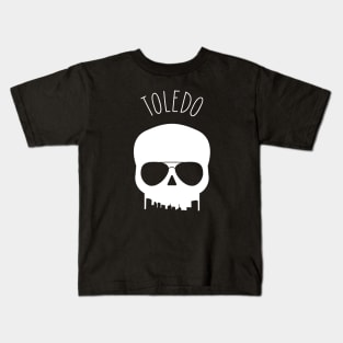 Skyline Skull - Toledo Kids T-Shirt